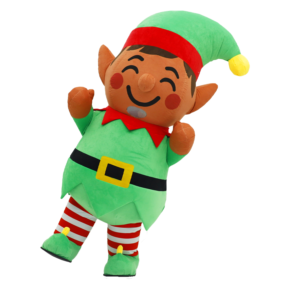 Elf Costume Christmas - 크리스마스 엘프 풍선 의상 마스코트 퍼레이드