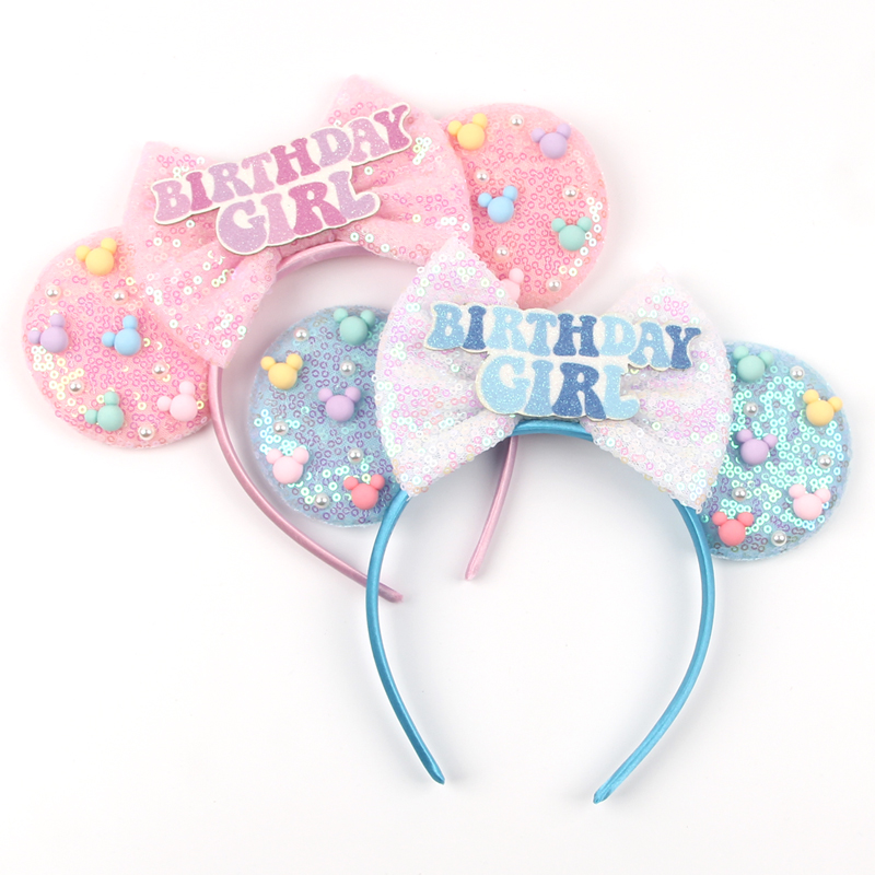 Ribbon Bow Gift - 여자 생일 축하 미니 마우스 귀