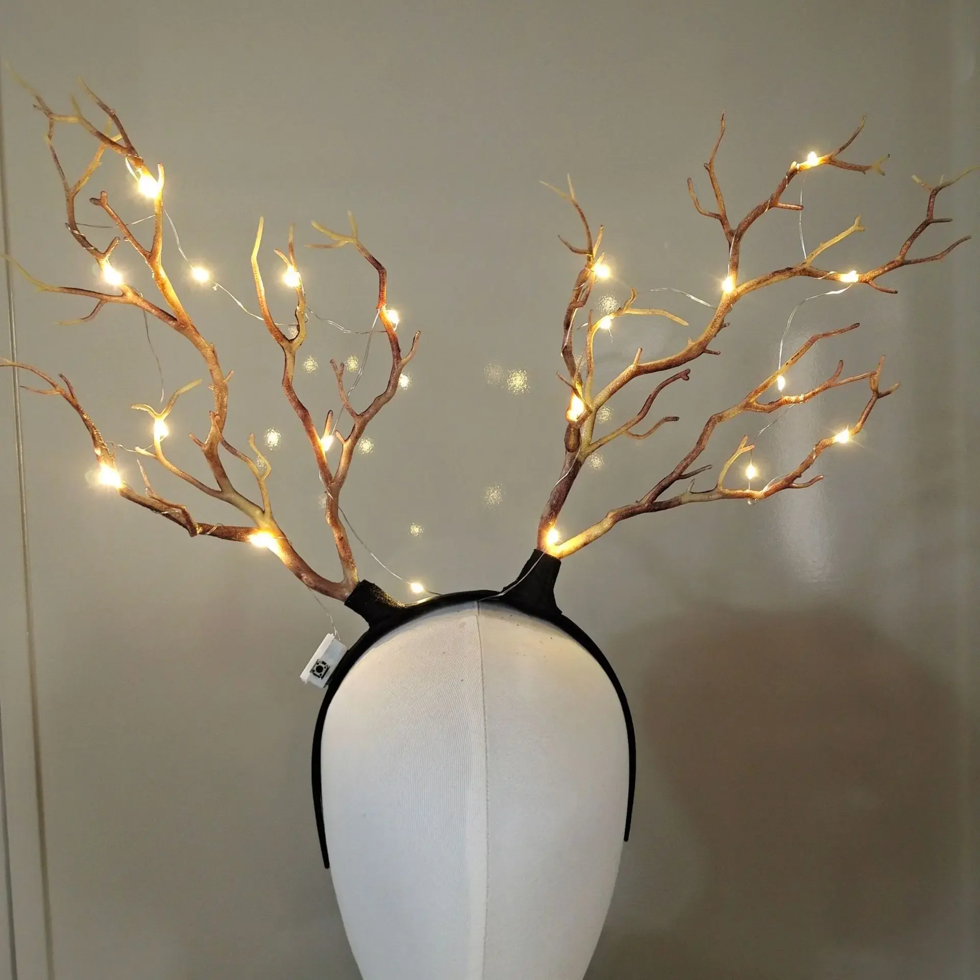 Reindeer Antlers Headband - 여성 소녀 라이트 업 빛나는 순록