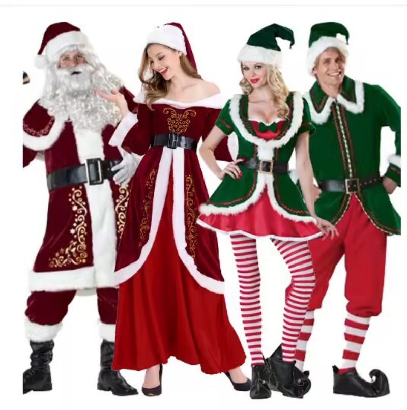 Elf Costume Christmas - 산타클로스 의상 여성 남성 크리스마스 엘프