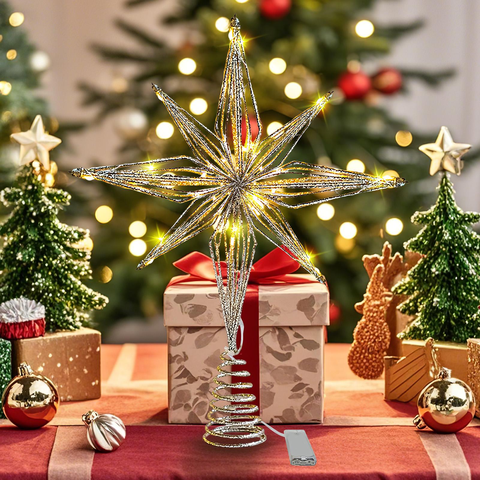 3D LED 라이트업 크리스마스 트리 토퍼 별 모양 크 - Star Tree Topper 리뷰 및 가격