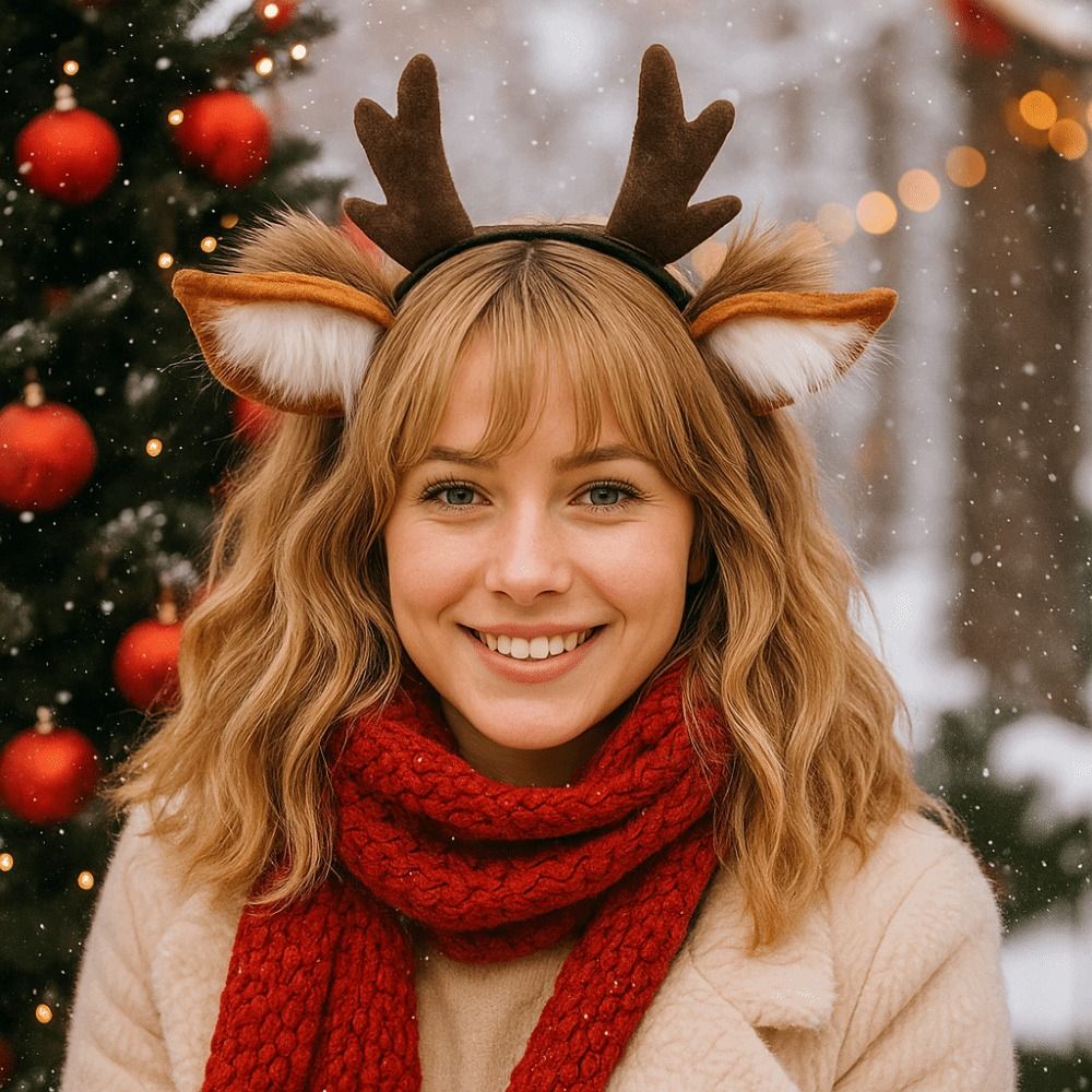 유니섹스 사슴 귀 루돌프 뿔 머리띠 귀여운 파티 헤드피 - Reindeer Antlers Headband 리뷰 및 가격