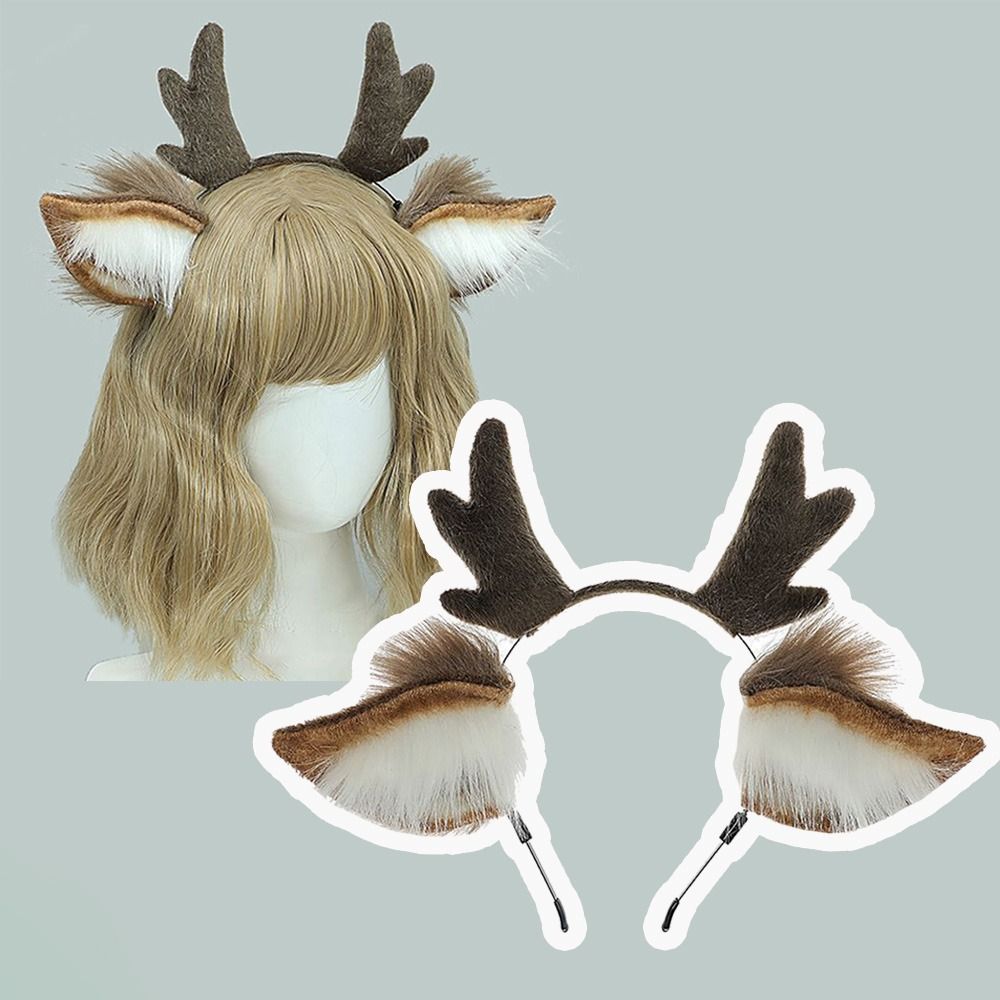 유니섹스 사슴 귀 루돌프 뿔 머리띠 귀여운 파티 헤드피 - Reindeer Antlers Headband 리뷰 및 가격