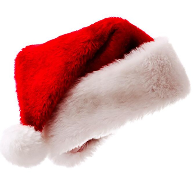 크리스마스 산타 모자, 긴 플러시 소재의 빨간 모자,  - Santa Hat Plush 리뷰 및 가격