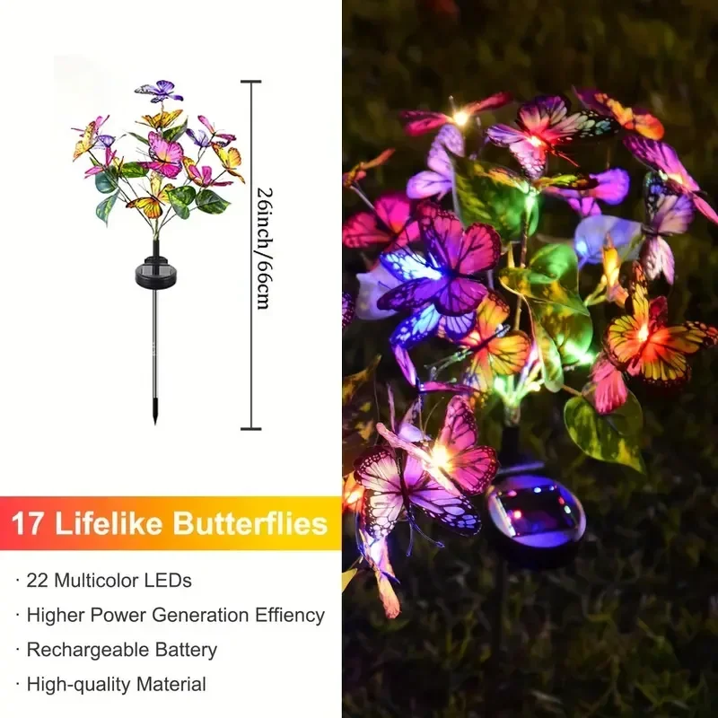 태양 LED 나비 정원 조명 마당 파티오 축제 크리스마 - Christmas Lights Outdoor 리뷰 및 가격