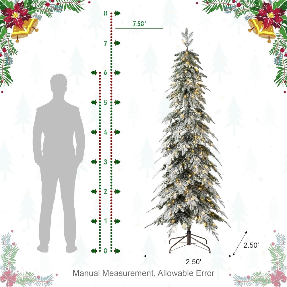 7.5피트 프리라이트 크리스마스 트리, 350개의 따뜻 - Christmas Tree Artificial 리뷰 및 가격