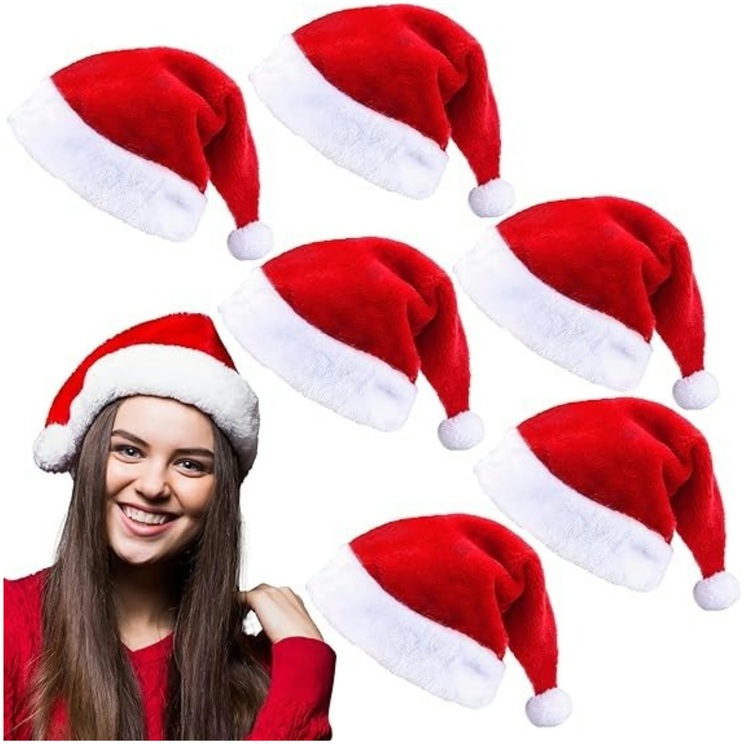 성인 남성 여성을 위한 플러시 챙과 라이너가 포함된 푹 - Santa Hat Plush 리뷰 및 가격