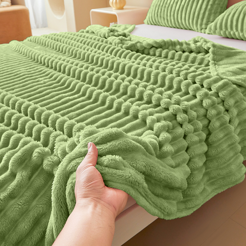 고급스러운 양면 인조 토끼털 담요 - 아늑한 스트라이프 - Christmas Throw Blanket 리뷰 및 가격