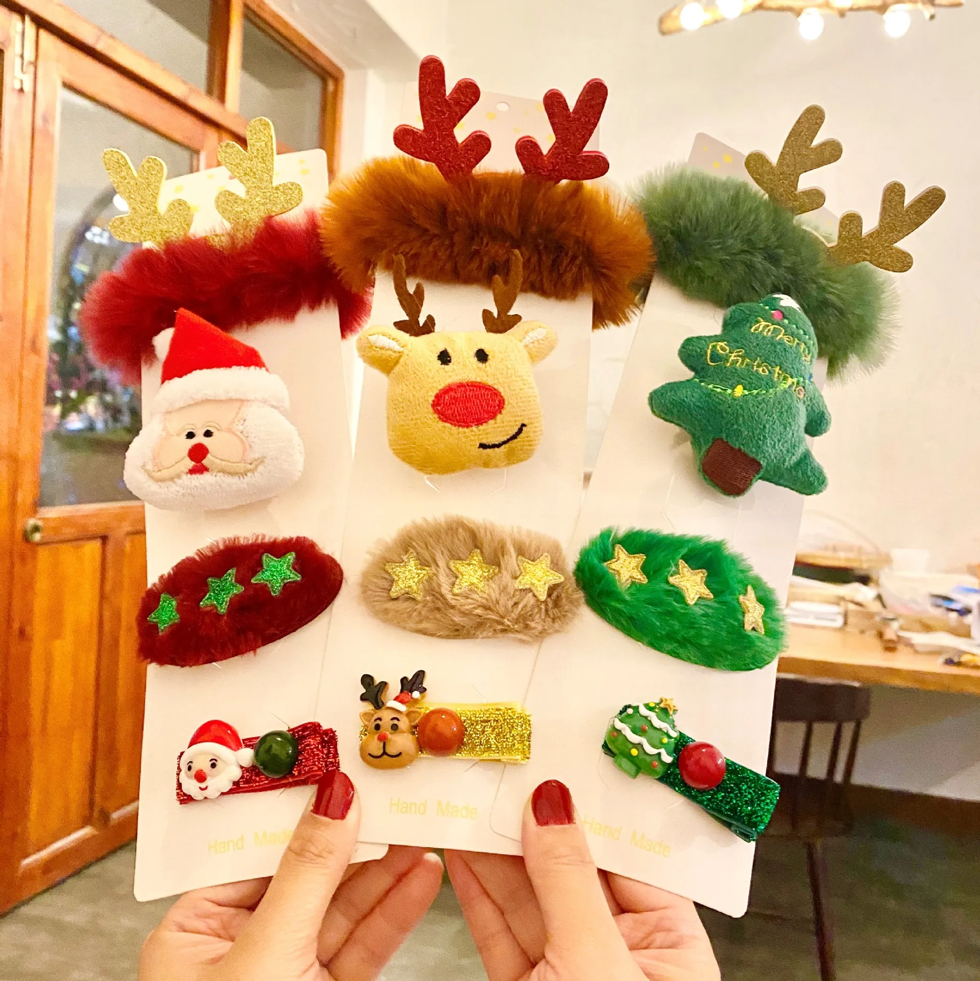 어린이용 크리스마스 머리띠, 순록 뿔 꽃 머리띠, 새해 - Reindeer Antlers Headband 리뷰 및 가격