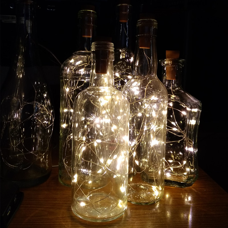 6개 20LED 와인 병 코르크 병 LED 스트링 요정 - Led Fairy String Lights 리뷰 및 가격
