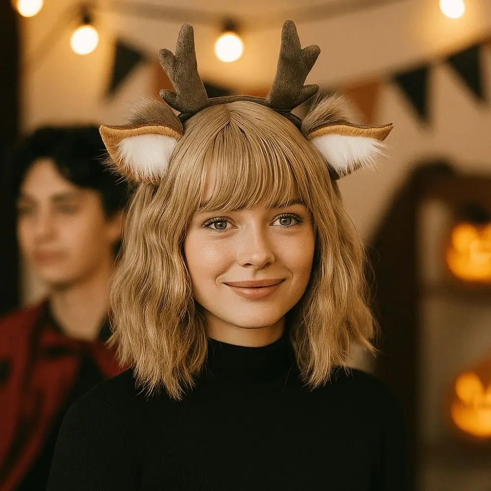 푹신한 사슴 귀 루돌프 뿔 머리띠 귀여운 플러시 크리스 - Reindeer Antlers Headband 리뷰 및 가격