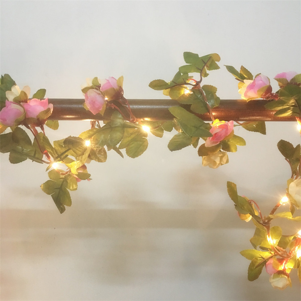 다찬 핸드메이드 2.2M 25 LED 핑크 장미 꽃 화 - Led Fairy String Lights 리뷰 및 가격