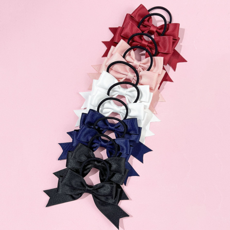 2개의 리본 머리끈, 달콤하고 심플하며, 더블 포니테일 - Ribbon Bow Gift 리뷰 및 가격