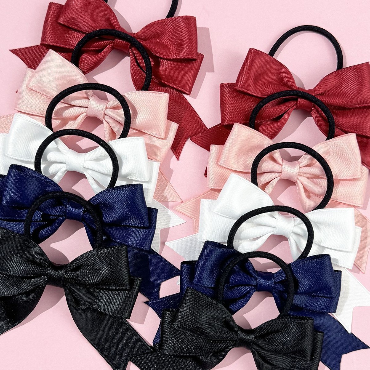 2개의 리본 머리끈, 달콤하고 심플하며, 더블 포니테일 - Ribbon Bow Gift 리뷰 및 가격