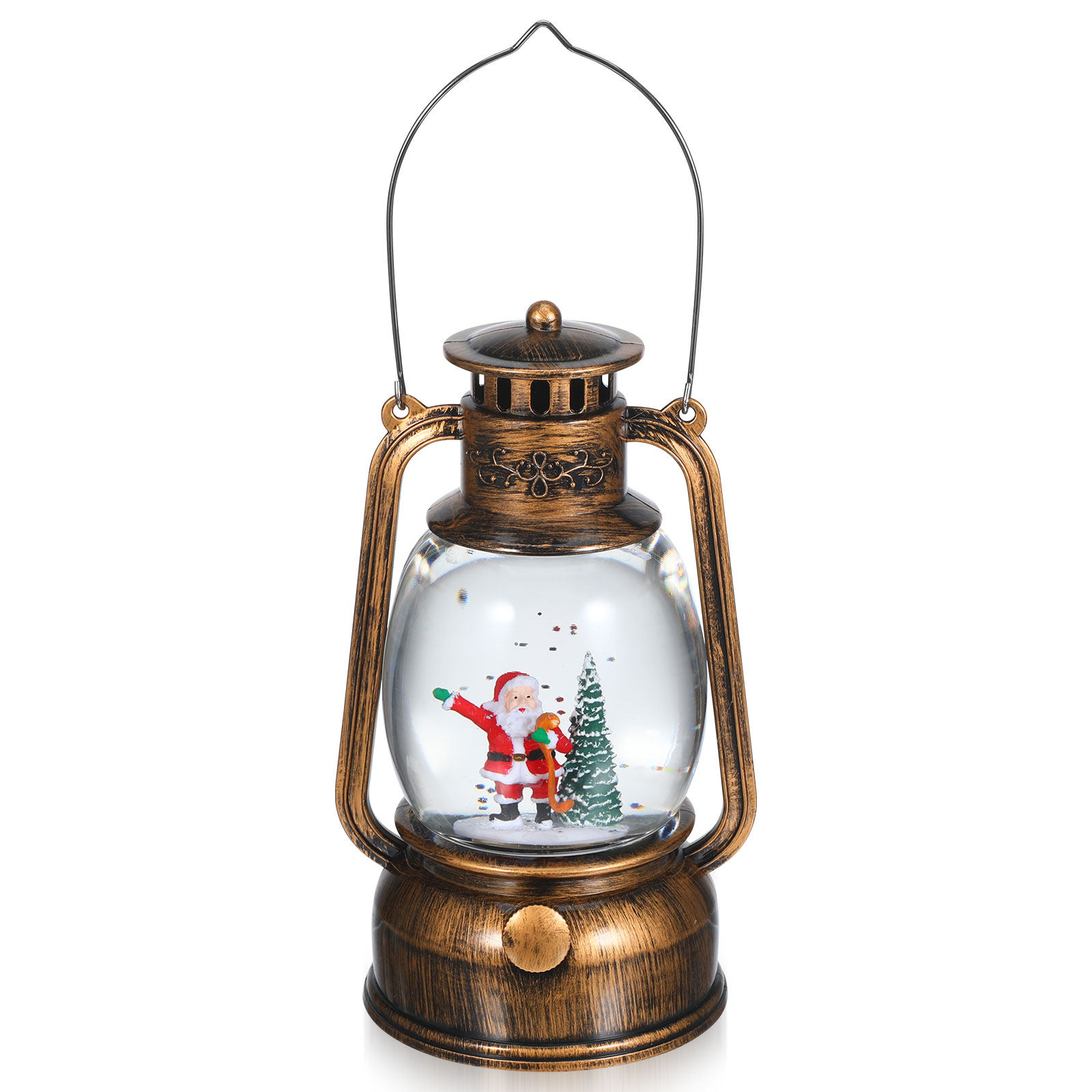 조명이 있는 뮤지컬 스노우 글로브 랜턴 크리스마스 회전 - Snow Globe Musical 리뷰 및 가격