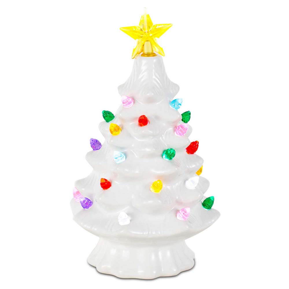 7 인치 세라믹 크리스마스 마을 장식 트리 LED 토퍼 - Star Tree Topper 리뷰 및 가격