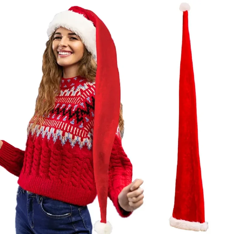 부드러운 플러시 소재의 특대형 성인용 산타 모자 유니섹 - Santa Hat Plush 리뷰 및 가격
