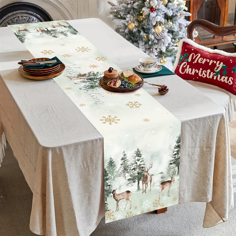 크리스마스 테이블 러너 메리 크리스마스 장식 홈 크리스 - Christmas Table Runner 리뷰 및 가격