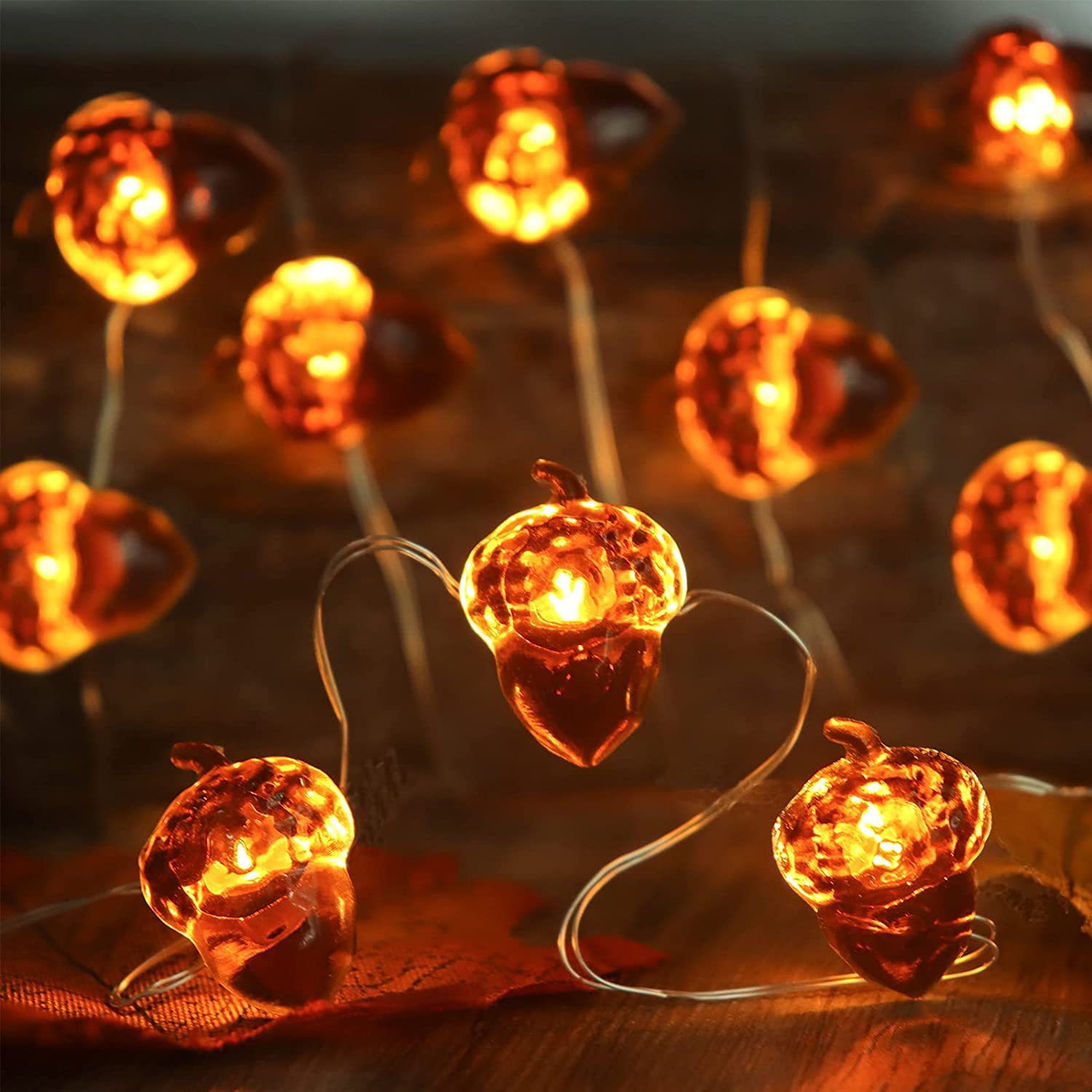 LED 30 개 도토리 스트링 조명, 추수감사절 장식, - Led Fairy String Lights 리뷰 및 가격