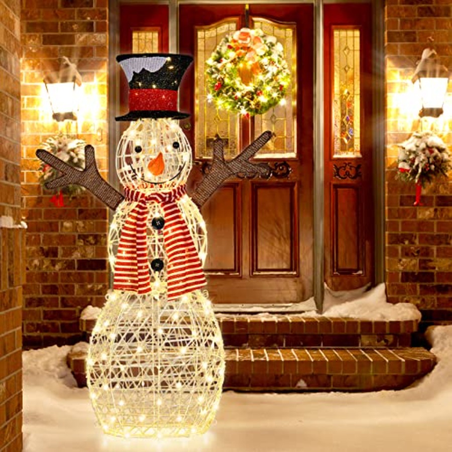 크리스마스 야외 조명 눈사람 마당 장식, 80개의 따뜻 - Christmas Lights Outdoor 리뷰 및 가격