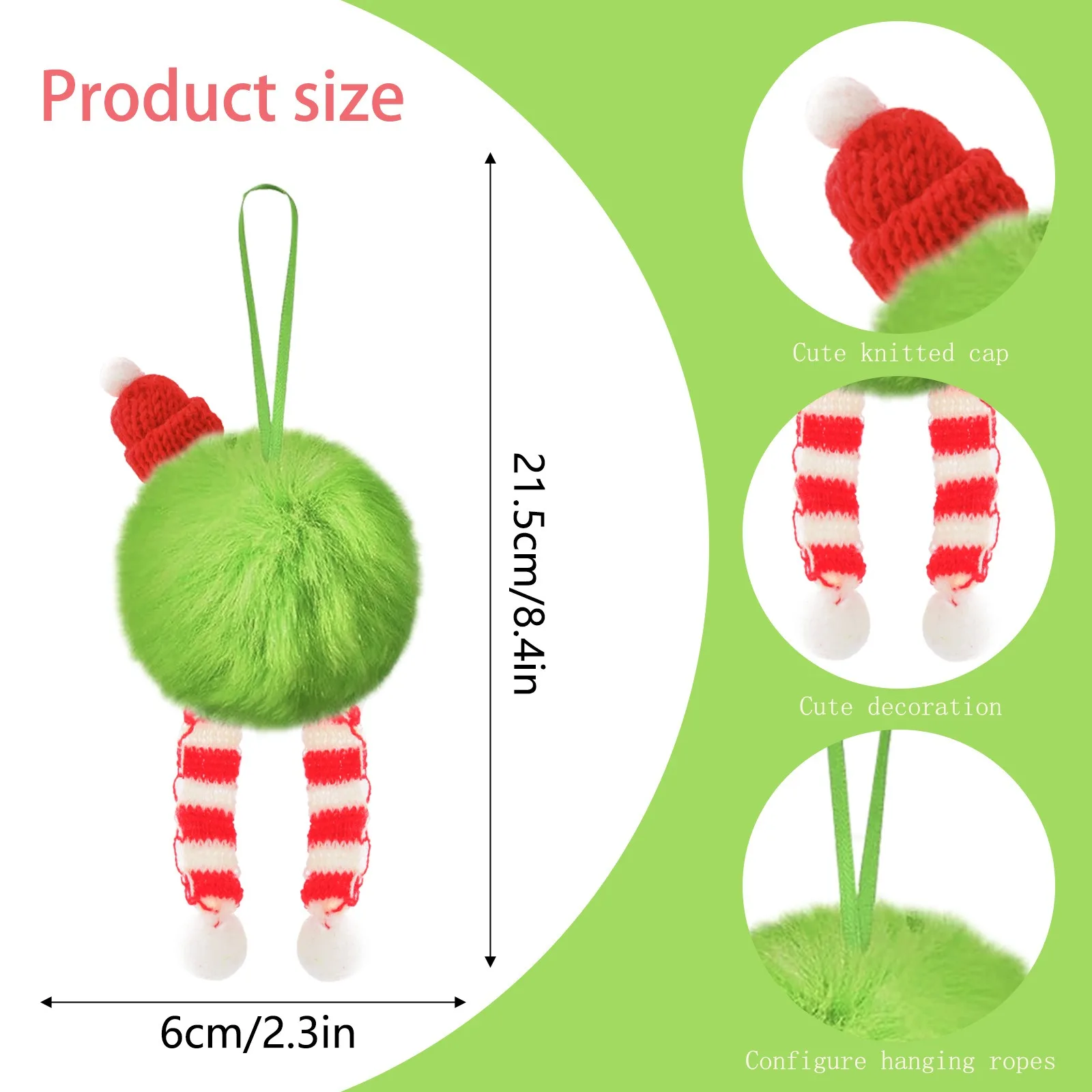 크리스마스 그린 롱 플러시 볼 산타클로스 모자 크리스마 - Santa Hat Plush 리뷰 및 가격