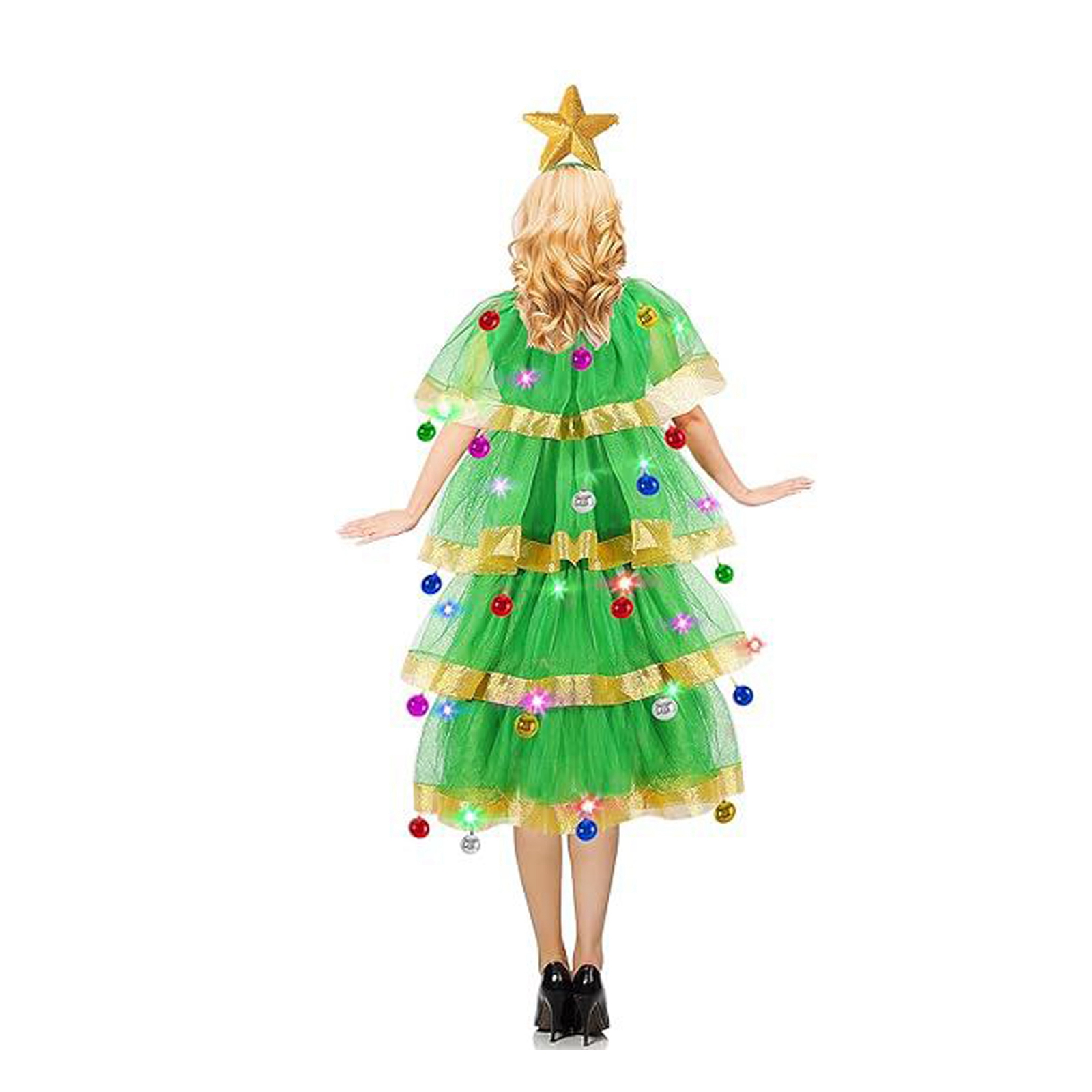 크리스마스 레이디 크리스마스 트리 파티 공연 드레스 성 - Elf Costume Christmas 리뷰 및 가격