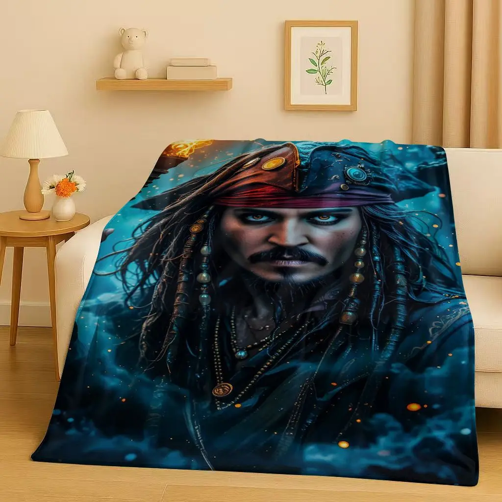 3D 캐리비안의 해적 잭 스패로우 조니 뎁 크리스마스  - Christmas Throw Blanket 리뷰 및 가격