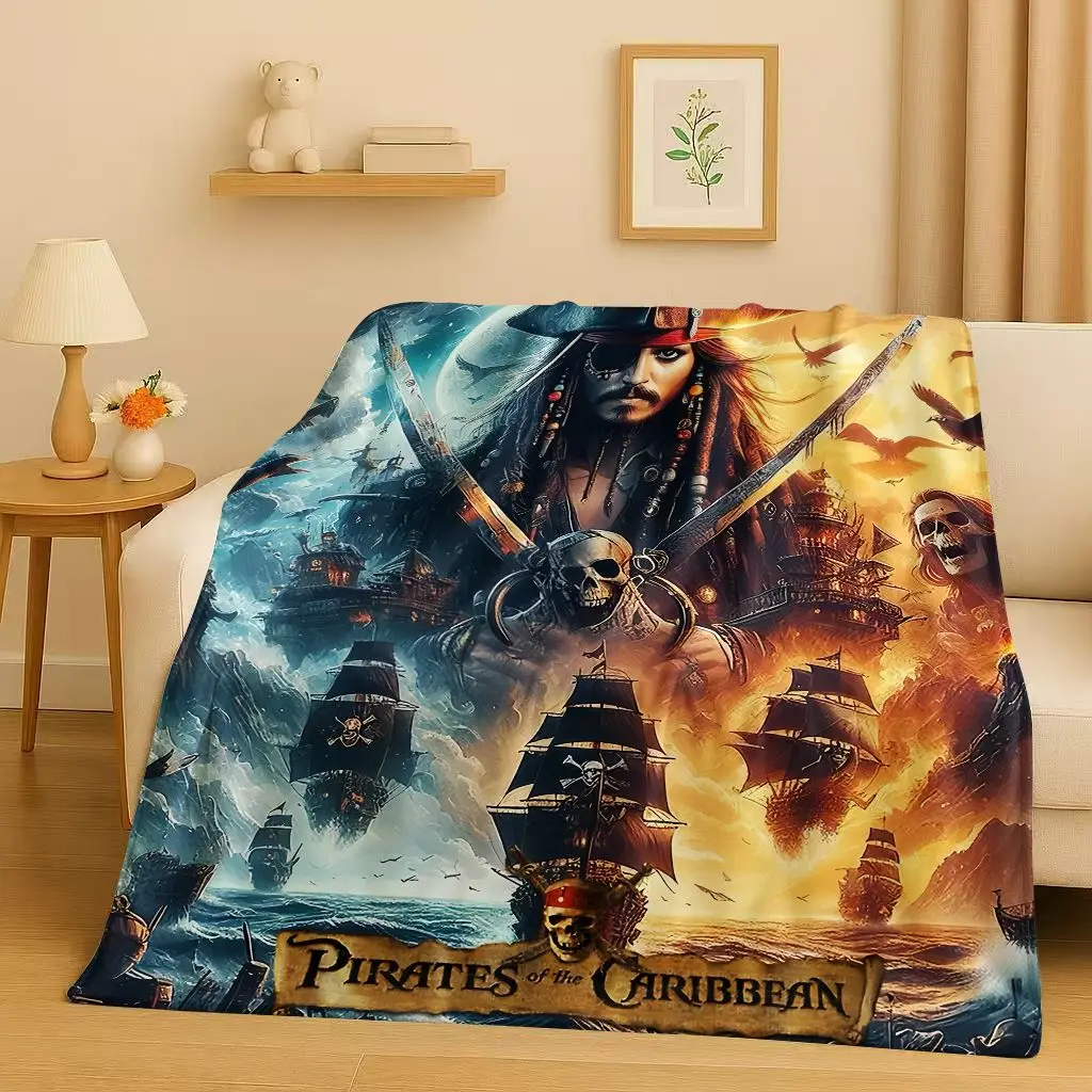 3D 캐리비안의 해적 잭 스패로우 조니 뎁 크리스마스  - Christmas Throw Blanket 리뷰 및 가격