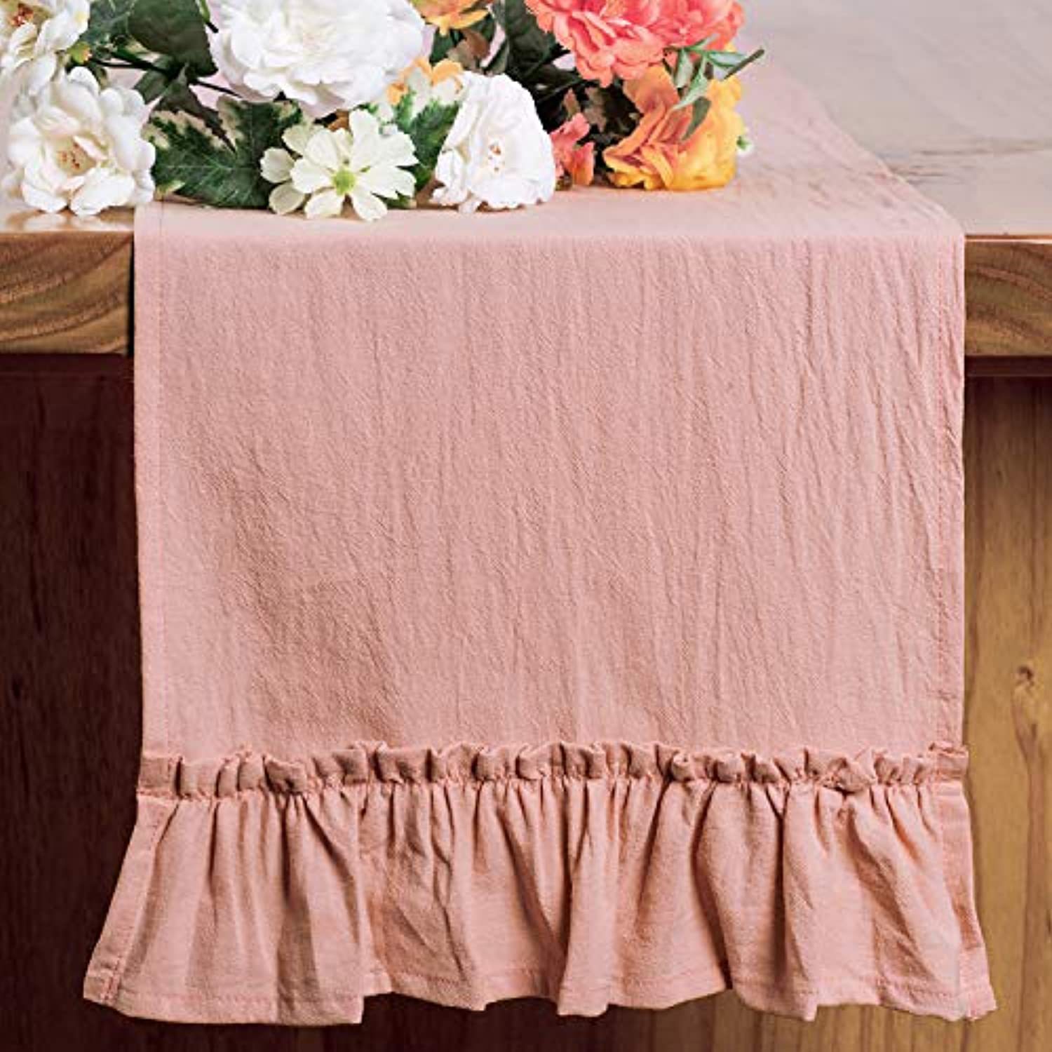 코튼 러플 테이블 러너 이벤트 파티 용품, 원단 장식, - Christmas Table Runner 리뷰 및 가격
