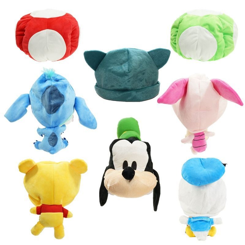 만화 애니메이션 스티치 플러시 모자 위니 더 푸 덤보  - Santa Hat Plush 리뷰 및 가격