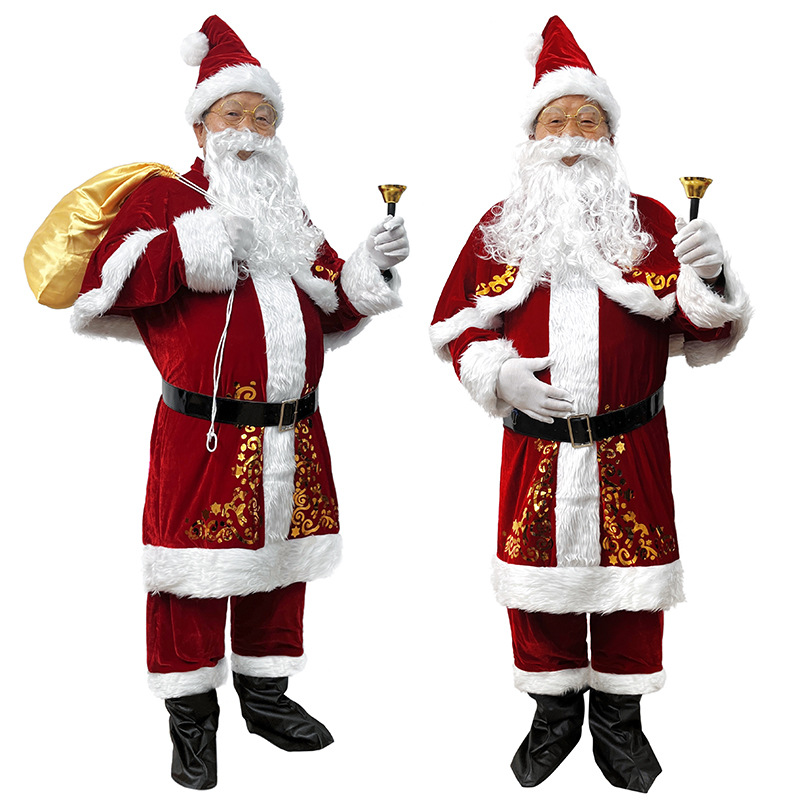 산타클로스 의상 성인 남성 크리스마스 복장 수염 모자  - Elf Costume Christmas 리뷰 및 가격