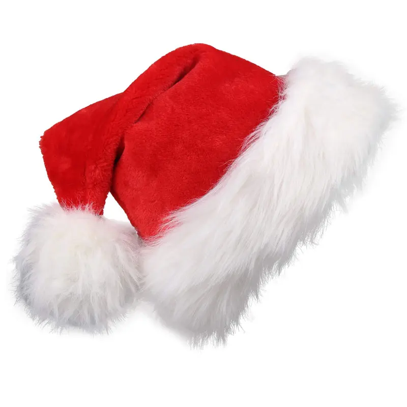 크리스마스 산타 모자, 긴 플러시 소재의 빨간 모자,  - Santa Hat Plush 리뷰 및 가격