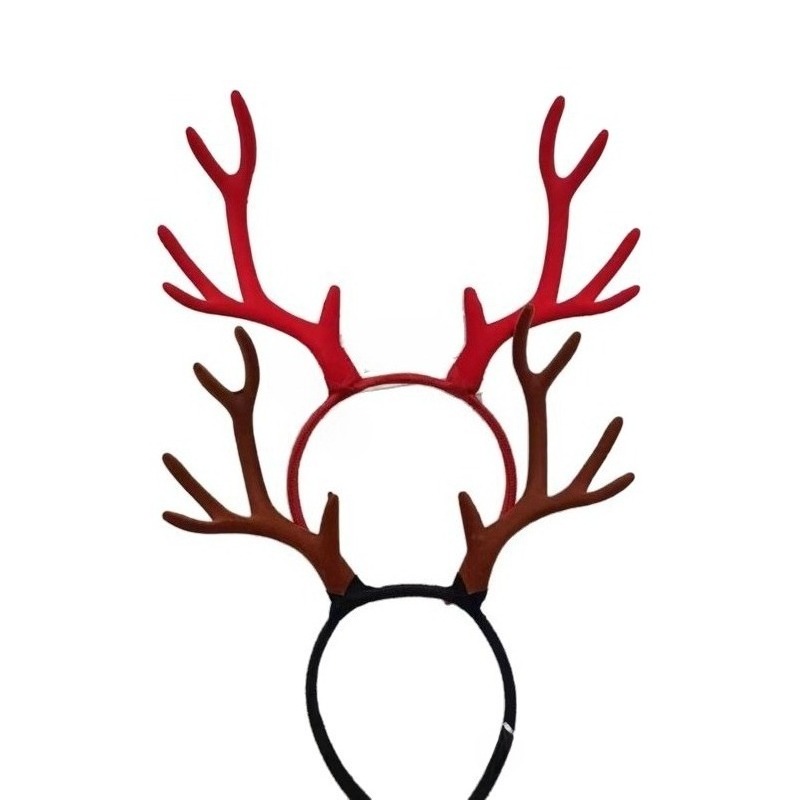 10쌍 17cm 플록 가공 루돌프 뿔 머리띠 크리스마스 - Reindeer Antlers Headband 리뷰 및 가격