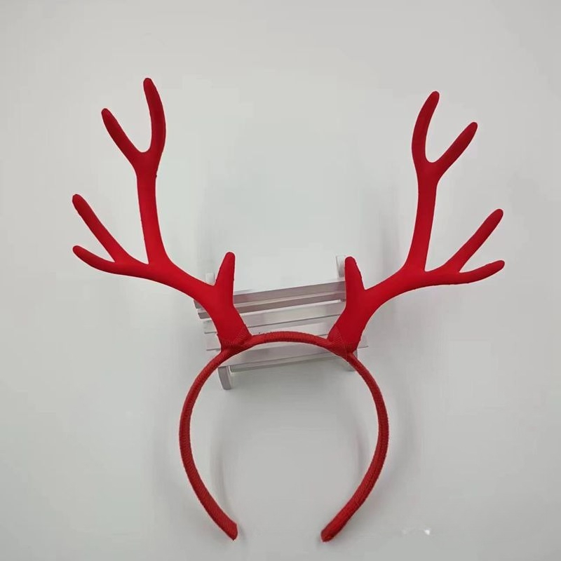 10쌍 17cm 플록 가공 루돌프 뿔 머리띠 크리스마스 - Reindeer Antlers Headband 리뷰 및 가격