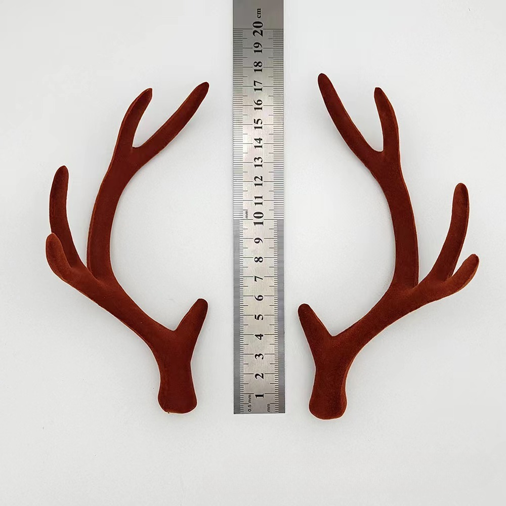 10쌍 17cm 플록 가공 루돌프 뿔 머리띠 크리스마스 - Reindeer Antlers Headband 리뷰 및 가격
