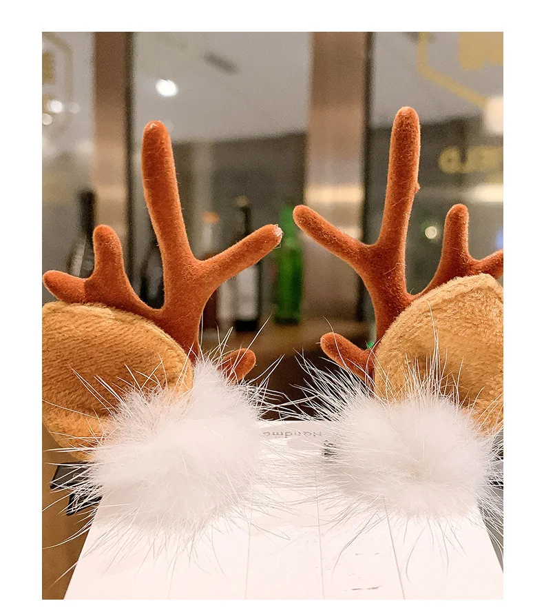 크리스마스 머리띠 순록 뿔 경적 꽃 헤어 밴드 걸쇠 모 - Reindeer Antlers Headband 리뷰 및 가격