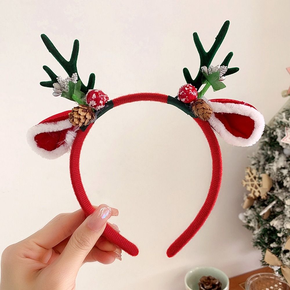 크리스마스 장식 크리스마스 머리띠 엘프 루돌프 뿔 머리 - Reindeer Antlers Headband 리뷰 및 가격