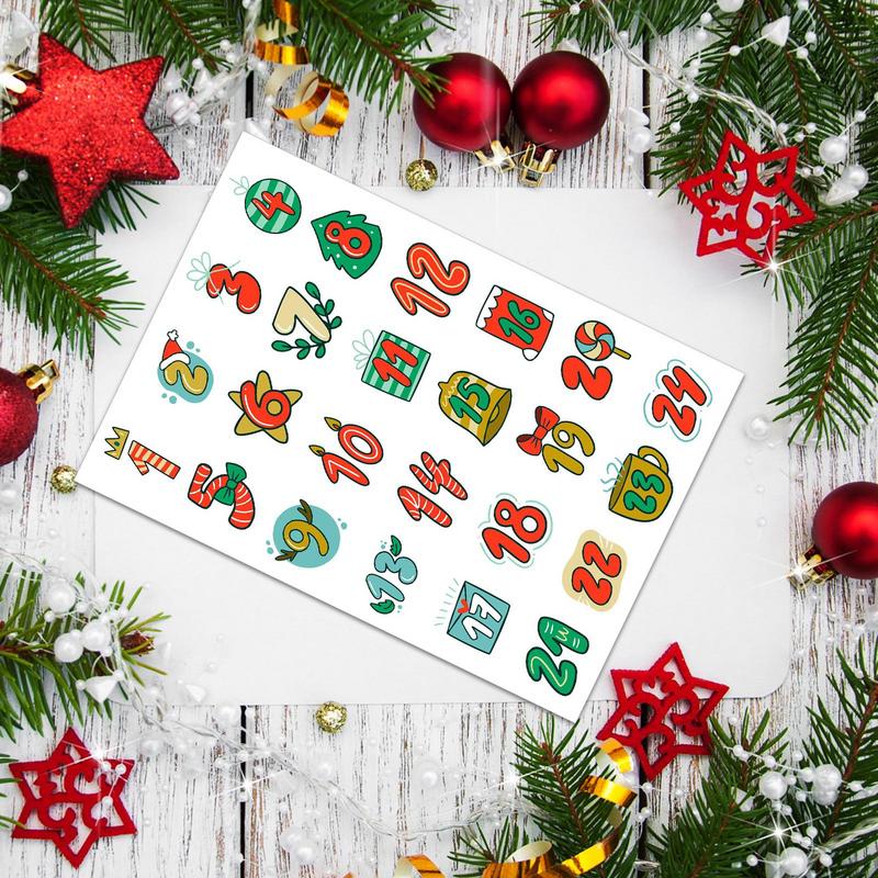 강림절 달력 번호 스티커, 수제 쿠키 캔디 선물, 도장 - Advent Calendar Gift 리뷰 및 가격