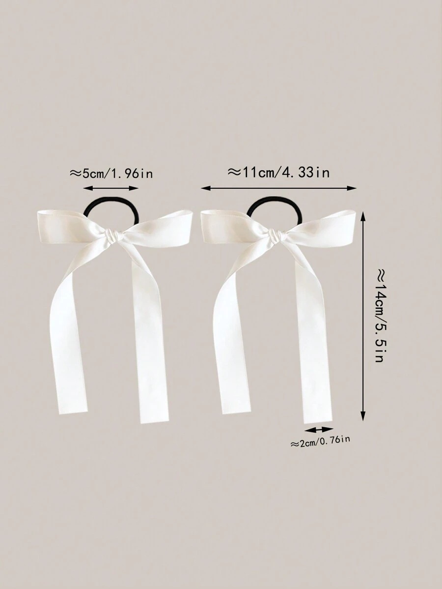 2개/세트 여성 패션 멀티 컬러 리본 리본 헤어 액세서 - Ribbon Bow Gift 리뷰 및 가격